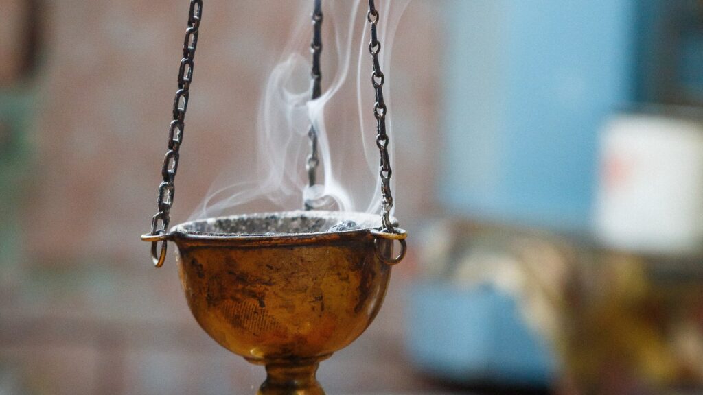 Frankincense Burning In Arabic Burner