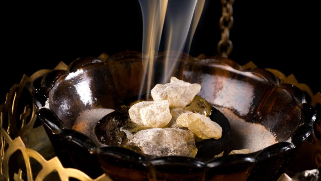 Frankincense Resin Burning