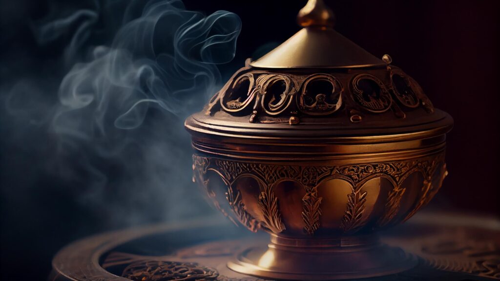 Incense in Arabic Burner