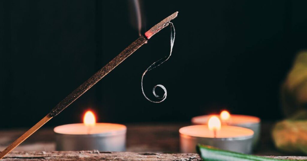 A Burning Incense Stick 