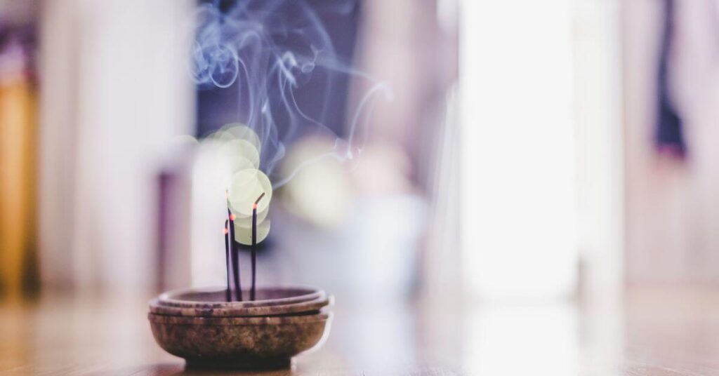 Home Burning Incense Sticks Burning