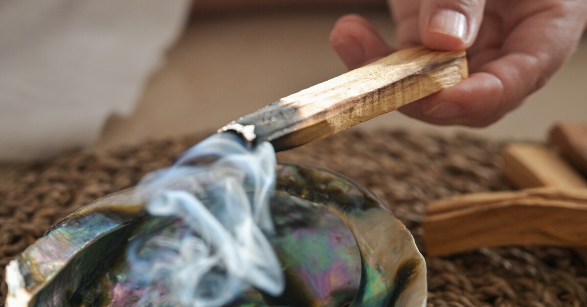 Palo Santo Sticks Burning