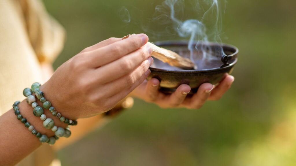 Palo Santo burning