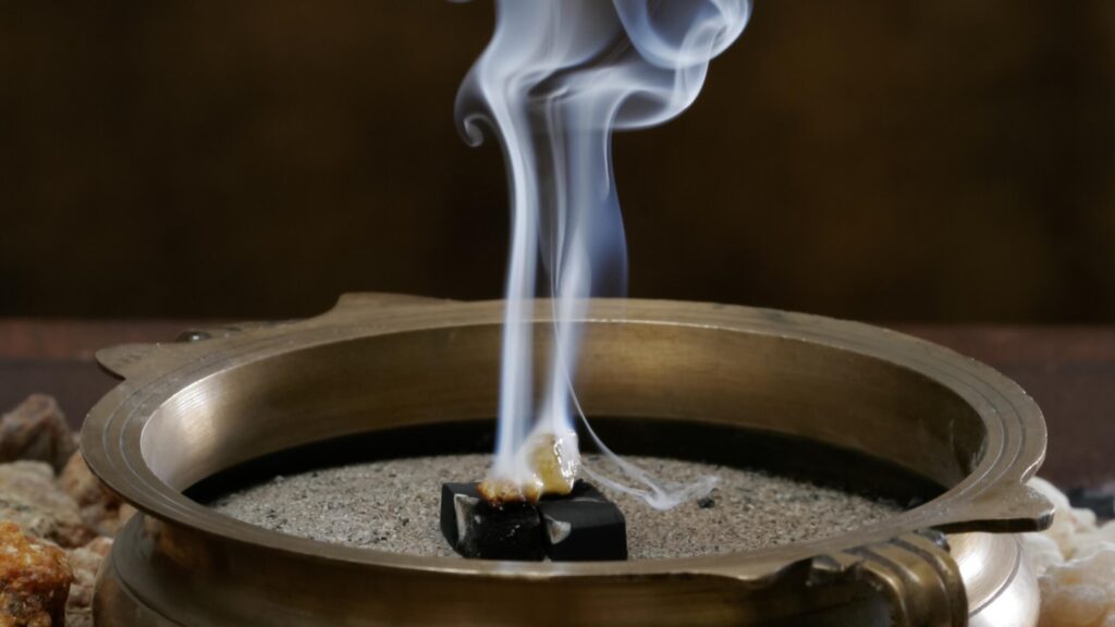 Resin Incense Burning