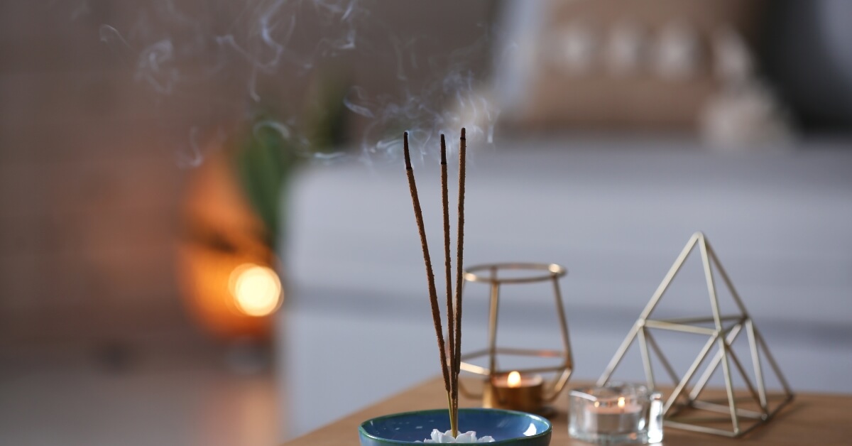 Sandalwood Incense Burning