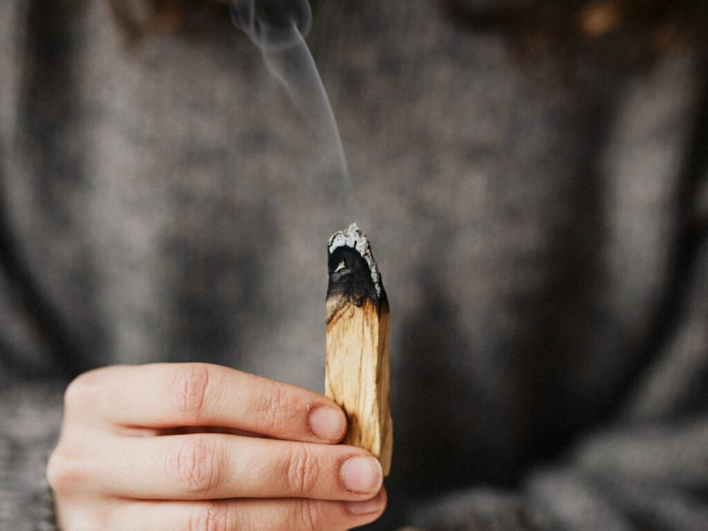 palo santo incense to burn