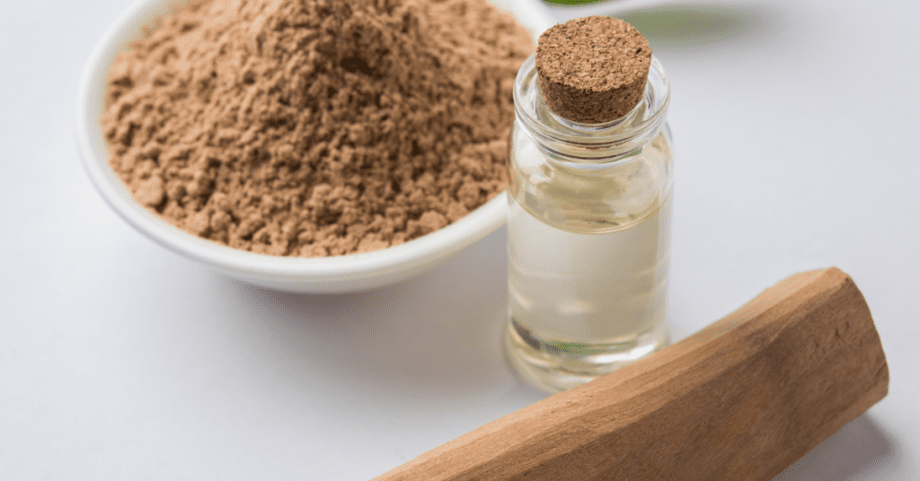 sandalwood powder and oil jar